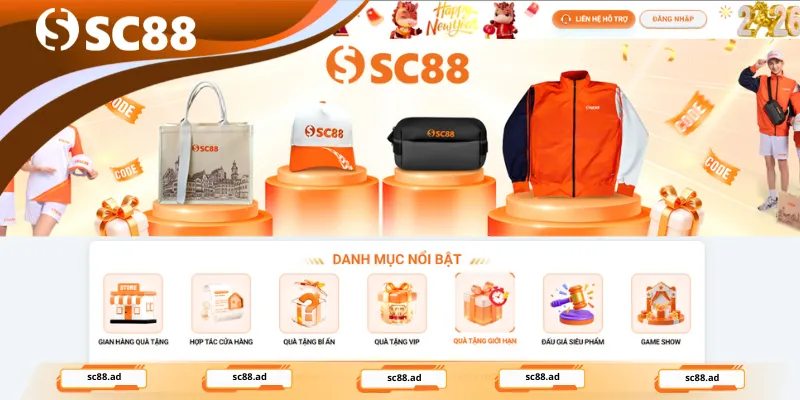Siêu Thị Quà Tặng SC88: Tích Điểm Mỗi Ngày - Đổi Quà Khủng 2026 - ZONUPI